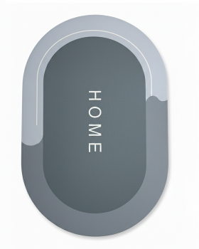 Αντιολισθητικό πατάκι μπάνιου 57*38εκ χακί